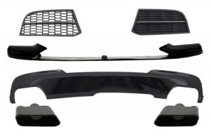 Conversion Kit Spoiler and Air Diffuser suitable for BMW 5 Series F10 F11 Sedan Touring (2010-2017) M-Technik to M-Performance Sport M550 Design