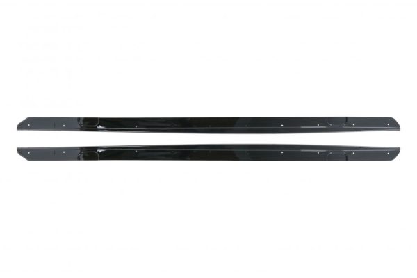 Side Skirts Add-on Lip Extensions suitable for BMW 2 Series F22 F23 Coupe Convertible (2014-Up) M-Performance Look Piano Black - Image 2