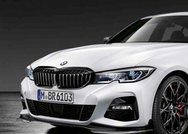 NEW GENUINE BMW G20 M PERFORMANCE FRONT BLACK SPLITTER ATTACHMENT 51192455832 - Image 2