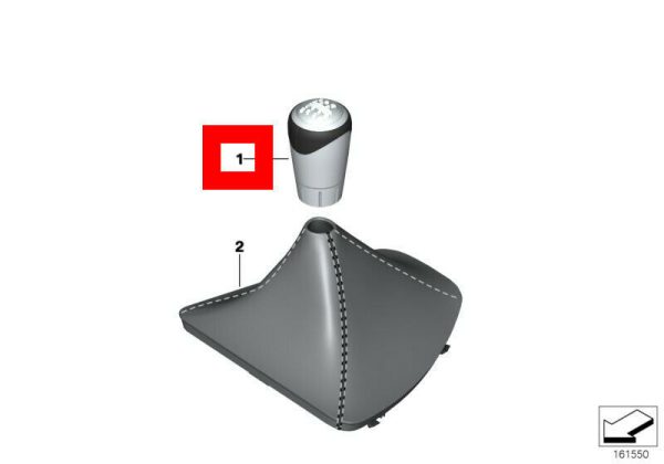 FOR BMW NEW GENUINE 3' E90 E91 E92 E93 6 SPEED PERFORMANCE GEAR SHIFTER KNOB - Image 2