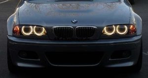CCFL Angel eyes. Yellow color For BMW E46 Coupe/ Cabrio 1999-2003