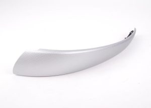 BMW E81 E82 E87 E88 FRONT DOOR INNER HANDLE COVER GLACIER ALUMINIUM SILVER RIGHT 51418037456