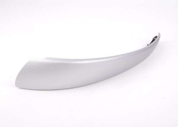 BMW E81 E82 E87 E88 FRONT DOOR INNER HANDLE COVER GLACIER ALUMINIUM SILVER RIGHT 51418037456