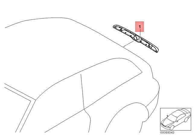NEW GENUINE BMW Z3 SERIES E36 COUPE TRUNK LID GRIP IN CHROME 51228400128 - Image 2