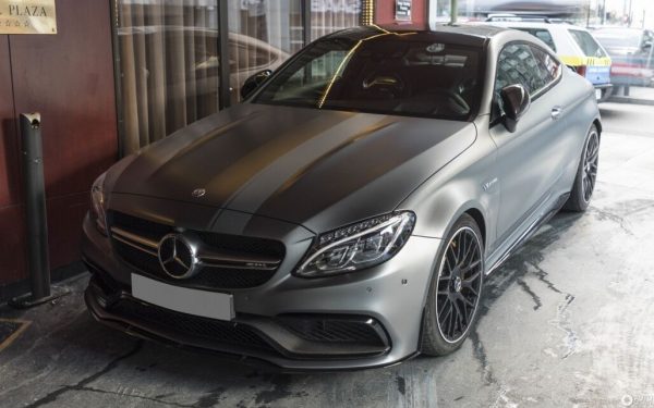 Set Sticker Side Decals & Upper Bonnet Roof Tailgate Dark Grey suitable for MERCEDES C205 Coupe A205 Cabriolet (2014-up) A45 Design Edition 1 - Image 11