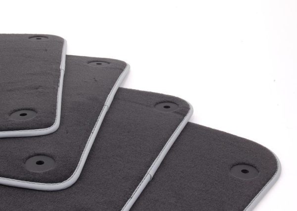 NEW GENUINE AUDI A6 09-11 FRONT & REAR PREMIUM BLACK TEXTILE FLOOR MATS LHD 4F1061270PAMNO - Image 4
