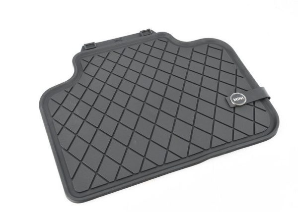 FOR NEW GENUINE MINI COUNTRYMAN F60 ALL WEATHER BLACK RUBBER REAR FLOOR MATS - Image 2