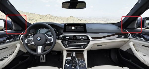BMW NEW GENUINE 5 SERIES G30 G31 F90 FRONT DOOR HARMAN KARDON TWEETER COVERS SET - Image 2