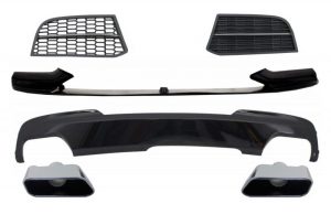 Conversion Kit Spoiler and Air Diffuser suitable for BMW 5 Series F10 F11 Sedan Touring (2010-2017) M-Technik to M-Performance Sport M550 Design