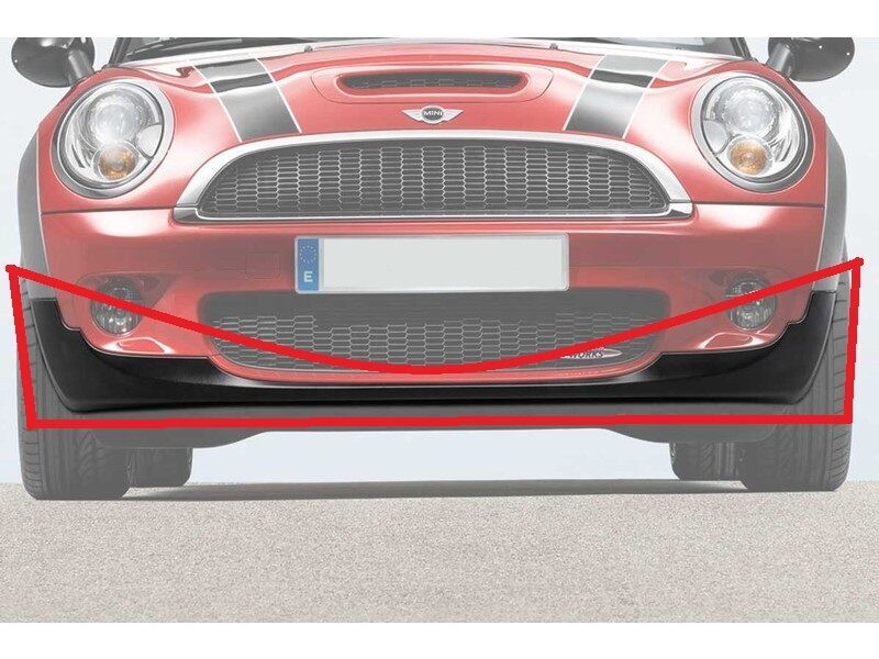 MINI NEW GENUINE R55 S R56 S R57 S FRONT BUMPER LOWER VALANCE SPOILER BLACK 51112756497 - Image 2