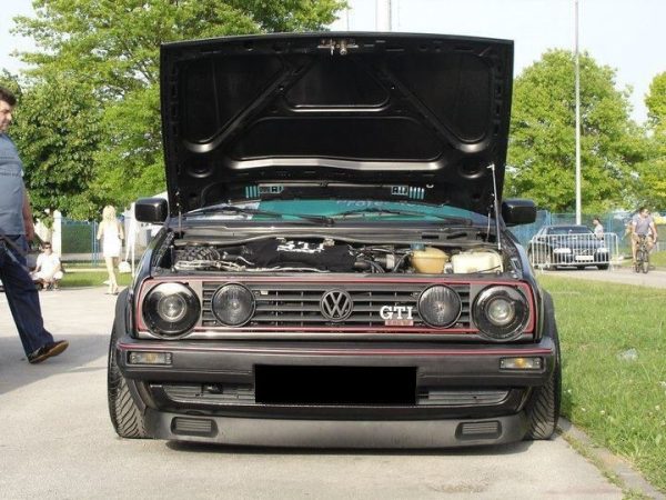 GTI Small Bumper Spoiler/ Front Lower Panel Addon For VW Golf II / Jetta MK2 - Image 5