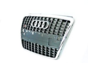 NEW GENUINE AUDI A8/S8 FRONT GRILLE ASSEMBLY - PLATINUM GREY 4E0853651AL1RR