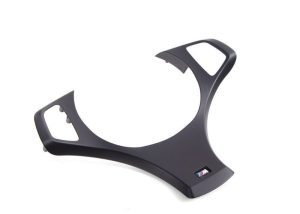 BMW NEW GENUINE X3 SERIES E83 M SPORT STEERING WHEEL TRIM COVER BLACK 32303455491
