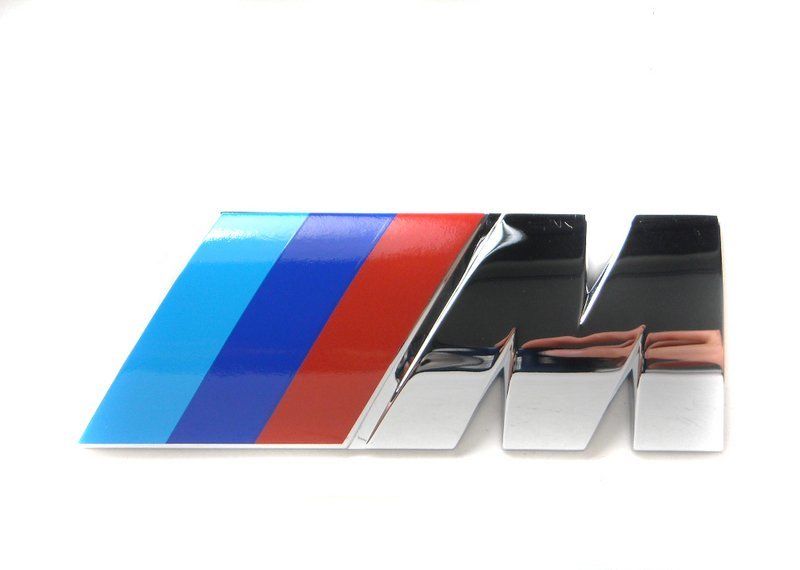 BMW NEW GENUINE E39 M5 M LABEL STICKER BADGE EMBLEM CHROME 51142694404 - Image 3