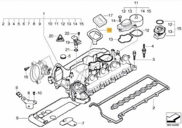 NEW GENUINE BMW E46 E60 E61 E83 E87 E90 E91 DIESEL ENGINE PROFILE GASKET 11127787977 - Image 2