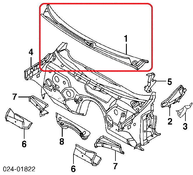 NEW GENUINE BMW 3 SERIES E46 COUPE WINDSHIELD WIPER MOTOR ASSEMBLY COVER RHD 51718232896 - Image 2