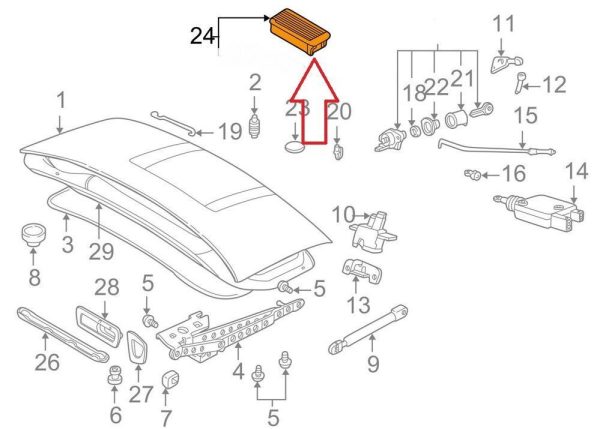 BMW NEW GENUINE E30 E36 E21 E34 E31 Z1 Z3 SERIES  INTERIOR TRUNK LIGHT 63311378089 - Image 2
