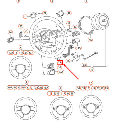 NEW GENUINE AUDI A3 8P 2003 2013 STEERING WHEEL S3 EMBLEM BADGE 8L0419685A - Image 2