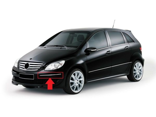 NEW GENUINE MERCEDES BENZ MB B CLASS W245 FRONT BUMPER LEFT MOLDING CHROME TRIM A1698851721 - Image 2