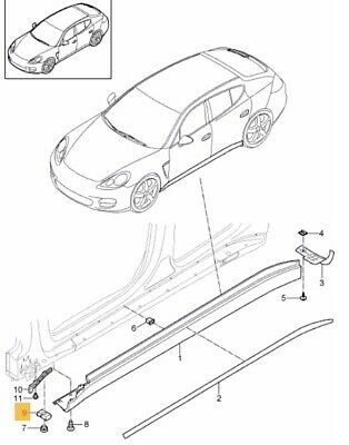NEW GENUINE PORSCHE PANAMERA 10-16 JACKING POINT SUPPORT JACK PAD 97050458501 - Image 2