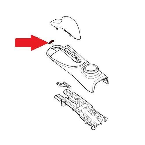 NEW GENUINE MINI COOPER R50 R53 CENTER CONSOLE SWITCH COVER BLACK 1 PCS 51167147196 - Image 2