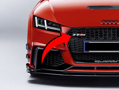 NEW GENUINE AUDI TTRS FRONT BUMPER GRILL BLACK EMBLEM 8S0853736DT94 - Image 2