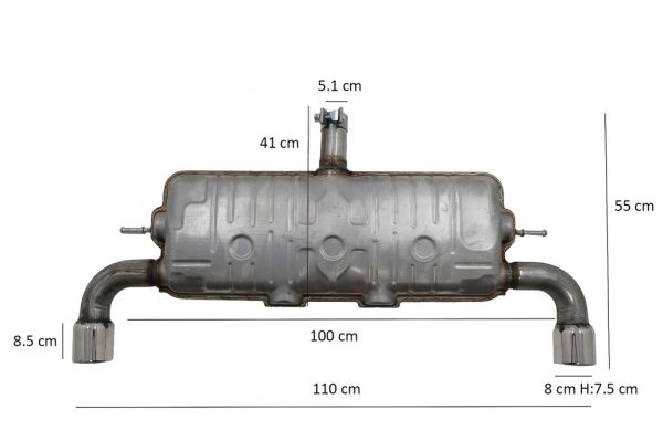 Complete Exhaust System suitable for VW Golf 7 VII (2013-up) GTI Design - Image 2