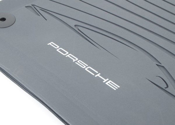 NEW GENUINE PORSCHE 911 991 CARRERA 12-17 FRONT BLACK RUBBER FLOOR MATS LHD 981044800451E0 - Image 3