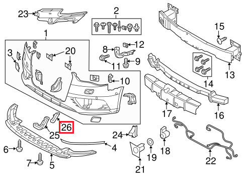 FOR NEW GENUINE AUDI A3 S3 FRONT BUMPER COVER CAP LEFT N/S - Image 2