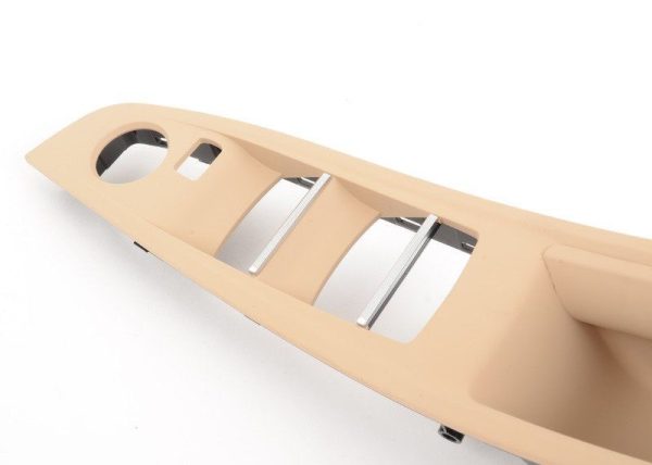 BMW NEW GENUINE 5 SERIES F10 F11 INTERIOR DOOR HANDLE LEFT BEIGE LHD 51417225867 - Image 5