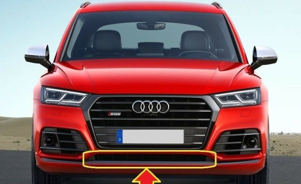 NEW GENUINE AUDI Q5 17- FRONT BUMPER CENTER LOWER BLACK GRILLE 80A807647C 9B9 - Image 4