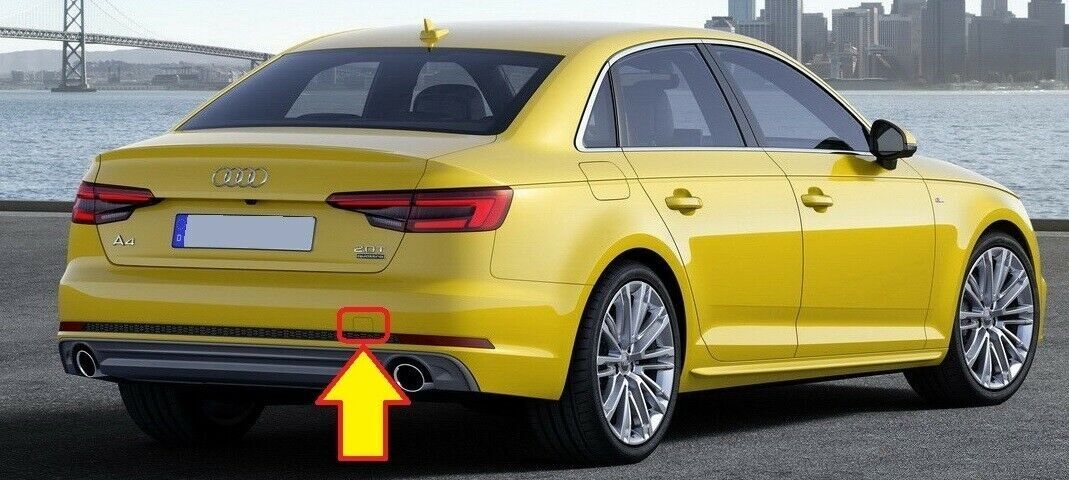 NEW GENUINE AUDI A4 B9 16- S-LINE REAR BUMPER TOW HOOK COVER CAP PRIMED 8W5807441AGRU - Image 4