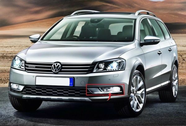 NEW GENUINE VOLKSWAGEN VW PASSAT B7 FRONT CHROME BUMPER GRILLE LEFT O/S 3AA854661A9B9 - Image 2
