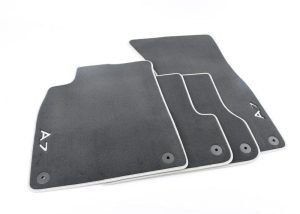 NEW GENUINE AUDI A7 11-18 FRONT & REAR PREMIUM BLACK TEXTILE FLOOR MATS LHD 4G8061270MNO