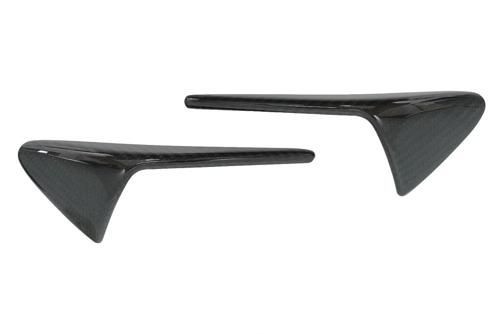 Add-on Trunk Spoiler Cap Wing and Turn Signal Covers Side Markers with AutoPilot 2 or greater suitable for Tesla Model X (10.2016-up) Real Carbon - Image 10