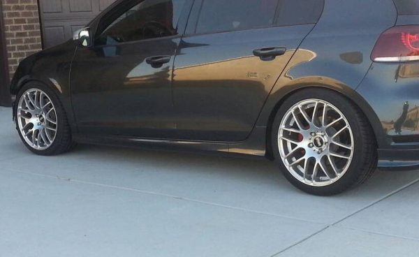 V look Sideskirts addons / Sill covers For Golf VI MK6 08-13 - Image 5