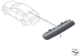 BMW 5 GT F07 09-16 NEW GENUINE 3RD THIRD BRAKE REAR TAIL LIGHT STOP LAMP 63257236012 - Image 2