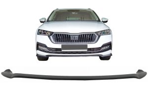 Front Bumper Spoiler Lip suitable for Skoda Octavia MK4 (2020-Up) Black
