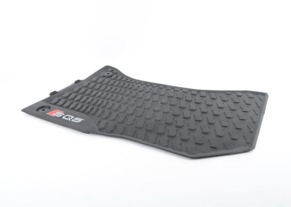 NEW GENUINE AUDI SQ5 2017- FRONT BLACK RUBBER ALL WEATHER FLOOR MATS LHD 80B061221A041 - Image 2