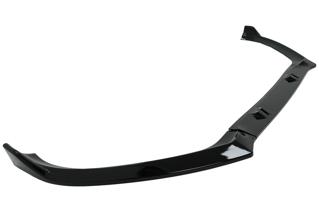 Front Bumper Add-On Spoiler Lip suitable for Audi A4 B8.5 Facelift (2012-2015) Sedan Avant Piano Black - Image 4