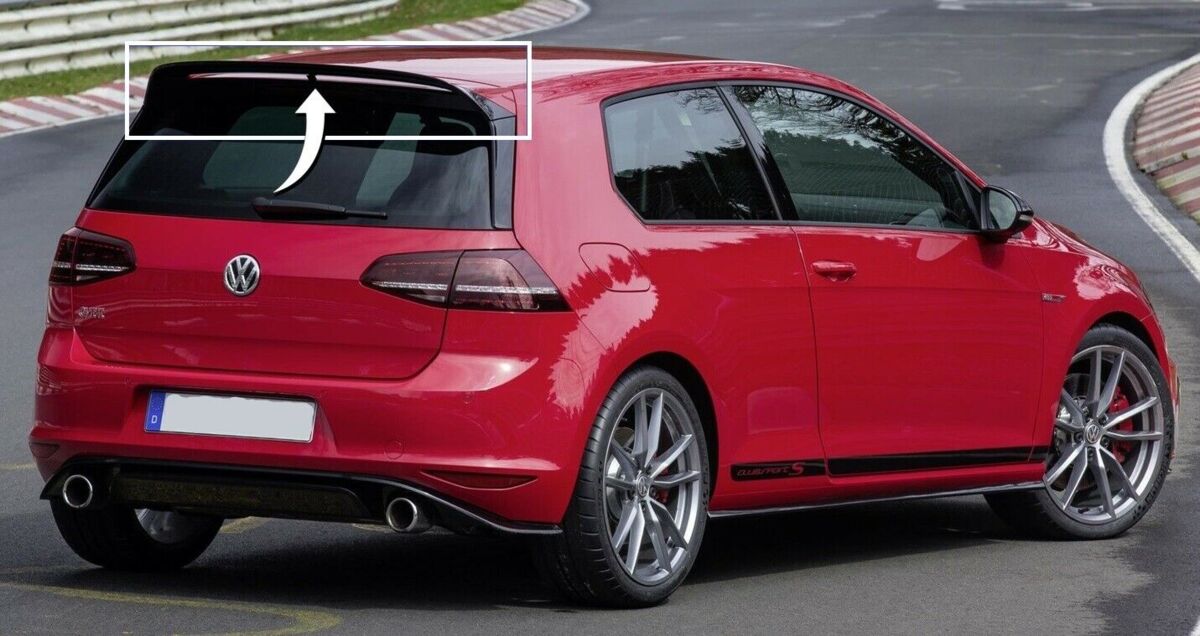 NEW GENUINE VOLKSWAGEN VW GOLF R32 GTI REAR RABBIT VARIANT ROOF EDGE SPOILER  5G0071644GRU - Image 2