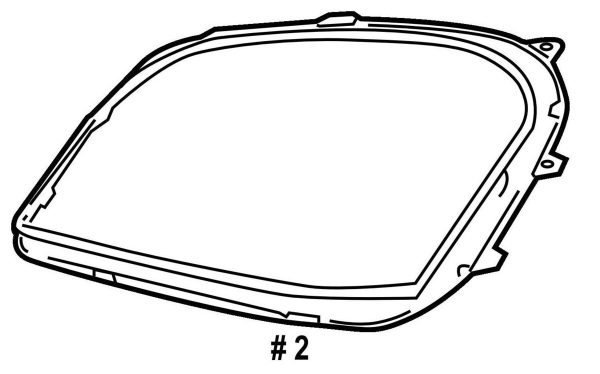 NEW GENUINE MERCEDES BENZ MB ML CLASS W164 FACELIFT HEADLIGHT SEAL LEFT N/S A1648260791 - Image 2