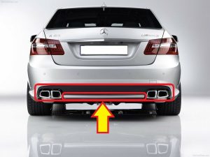NEW GENUINE MERCEDES BENZ W212 PRE-FL E63 AMG REAR BUMPER DIFFUSER WITH TRIM SET A2128855525+A21288800739999