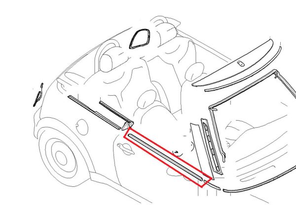 MINI NEW GENUINE R56 R55 R57 R58 R59 BOTTOM WINDOW TRIM CHROME RIGHT O/S 51337146092 - Image 3