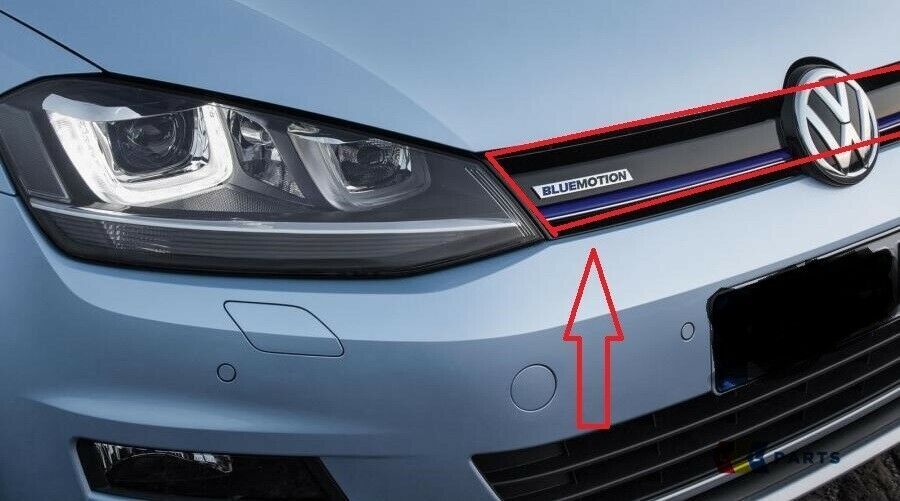 NEW GENUINE VW GOLF MK7 BLUEMOTION FRONT BUMPER GRILLE BLACK 5G0853651CFAMM - Image 2