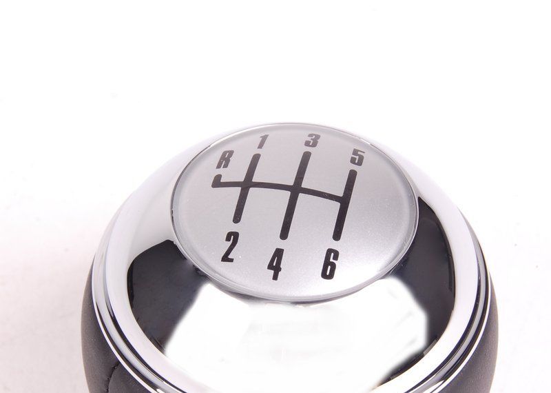 NEW GENUINE MINI R50 R52 R53 MANUAL 6 GEAR LEATHER CROME SHIFT KNOB 25117540842 - Image 5