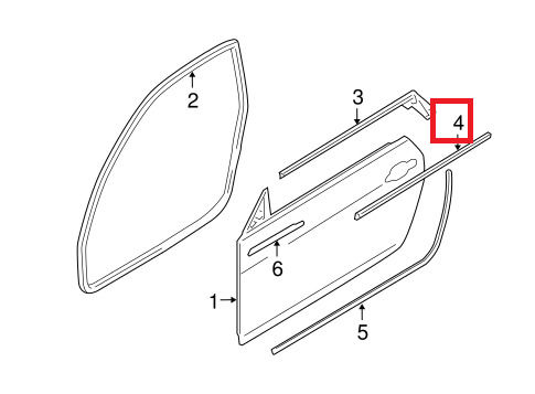 BMW NEW GENUINE 3 SERIES E92 R93 FRONT WINDOW TRIM MOLDING FINISHER CHROME LEFT 51337119079 - Image 2