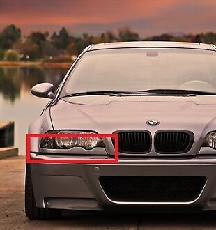 BMW NEW GENUINE 3 E46 COUPE CONVERTIBLE LOWER HEADLIGHT TRIM RIGHT 51138208680 - Image 2