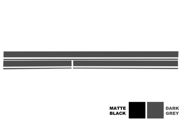 Set Sticker Side Decals and Upper Bonnet Roof Tailgate Dark Grey suitable for Mercedes CLA W117 C117 X117 (2013-2016) W176 (2012-2018) 45 Design Edition 1 - Image 7