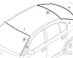 BMW NEW GENUINE 5 SERIES E60 E61 FRONT WINDOW WINDSHIELD TRIM LEFT N/S 51317045447 - Image 2